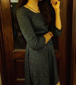 GRAY SHORT DRESS