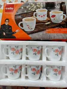 Cello Opalware cup set