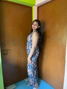 Floral Print Sleeveless co ord set