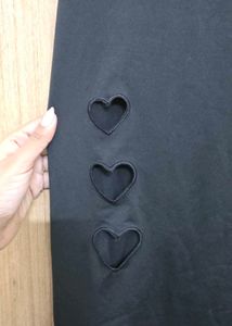 Black Heart Cut-Out Maxi Dress