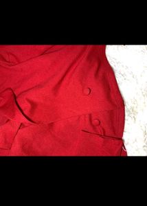 Red Co-ord Set - Cropped Blazer &amp; Trousers
