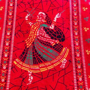 🍂 Comfortable Red Nightwear with Dancer Print 🍂