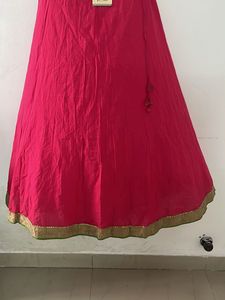 Fabindia Women’s Fuchsia Flared Skirt