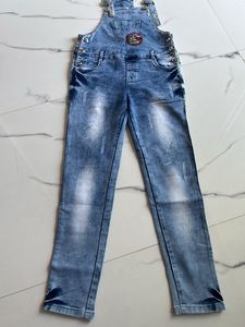 Stylish Blue Denim Overalls