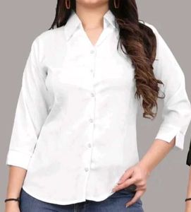 Classic White Button-Down Shirt