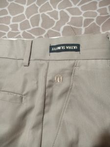 Lombard Men's Cream Trousers