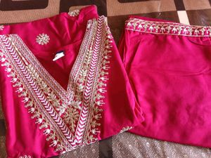 Pink Embroidered Salwar Kameez Suit