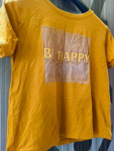 Stylish Black pant and Yellow Top combo set