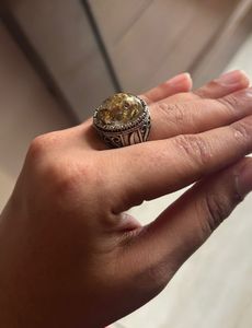 Unisex Vintage Style Silver-Tone Ring