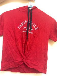 Red Parisole Graphic T-Shirt