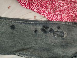 Y2K grey butterfly pant