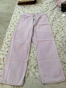 Light Purple Wide Leg Jeans