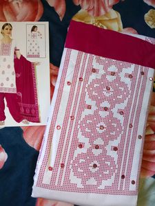 New Pure Cotton Unstitched Dress Material 🌸🌸