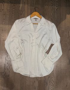 Classic White Button-Down Shirt