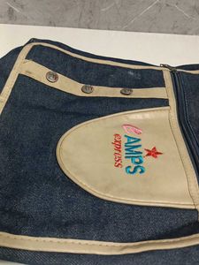 Denim Waist Bag with "AMPS express"