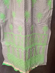 Cotton Top Stitched -L Size- Grey Colour