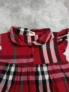 Chic Plaid Baby Dress