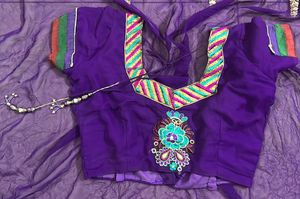 Gotta Patti Embroidered Saree