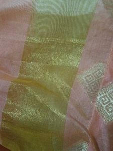 Elegant Peach Kurta with Gold Motifs