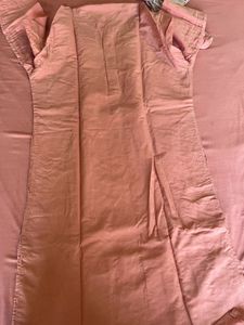 Men's Pink Embroidered Kurta