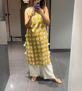 Mustard Yellow Ethnic Kurti
