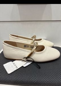 Zara cream ballet flats