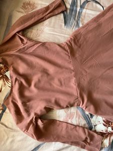 Anarkali Pattern Brownish Mauve Long Kurta