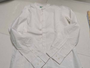 Classic White Button-Up Shirt