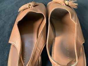 Nappa Dori Handcrafted Tan Leather Tassel Sandals