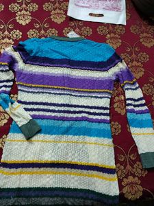 Monte Carlo Brand new Colorful Striped Cardigan