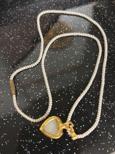 Heart Pearl Necklace