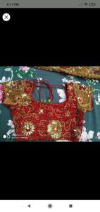 🔴red color wedding lehnga