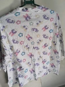 Cute Cartoon Print Crop Top