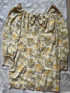 Floral Print Square Neck Mini Dress