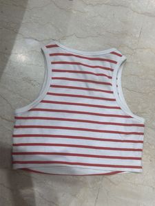 Striped Cropped Tank Top