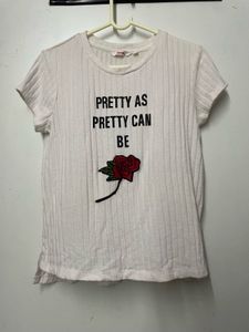 Off-white Printed and Embroidered t-shirt