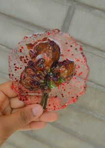 Floral Resin Coaster Bouquet
