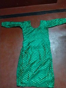 Green Polka Dot New stitched kurta