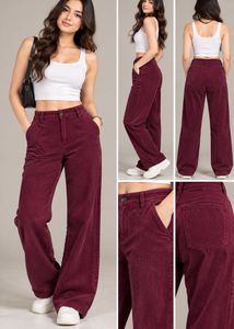 Maroon Corduroy Pants