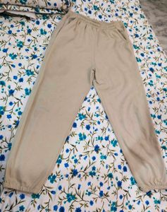 Beige Casual Sweatpants for Women