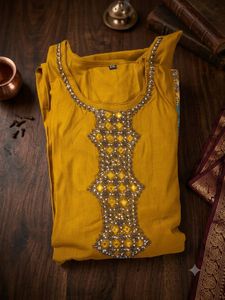 Yellow Kurta With Pant and Full size dupatta