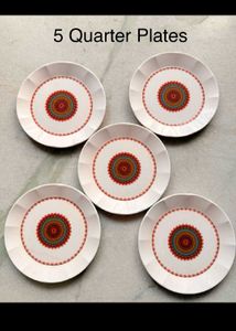 Set of 5 MelamineQuarter Plates