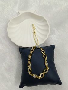 Sparkling Infinity Bracelet - Gold Tone
