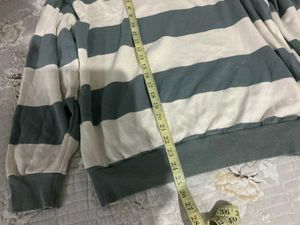 korean brand Striped Long Sleeve Sweater