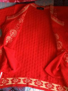 Red Floral Cardigan