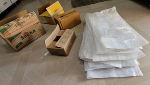 Set 3 babal sit &amp; delivery bags &amp; big boxes