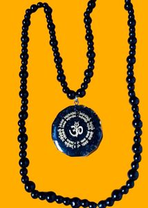 Mahamritunjay Om Symbol Pendant Agate Stone Neckla