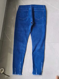 Blue Ripped Skinny Jeans