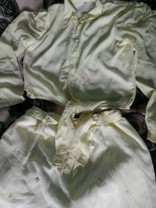 Elegant Light Yellow Co-ord Set