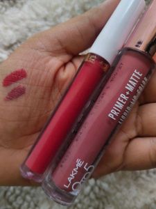 Lakme 9to5 Primer Matte Liquid Lip Color+freebie